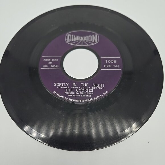 Dont Say Nothing Bad / Softly In the Night by The Cookies 45 RPM Vinyl Record - Picture 3 of 3